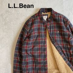 【L.L.Bean】エルエルビーン　ボア スコッチ・プラッド・フランネル・シャツ　チェックシャツジャケット　ネルシャツ　チェックシャツ