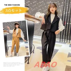 子供服 スーツ 女の子 子供スーツ セットアップ 韓国風 子ども服 入学式 フォーマル パンツスーツ  女の子 ブラウス 3点セット 長袖 七五三 卒園式 フォーマルスーツ 撮影 発表会 お出かけ xingyan15