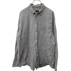 IZOD 長袖 チェックシャツ XL ホワイト ネイビー アイゾッド ビッグサイズ 古着卸 アメリカ仕入 a704-5239