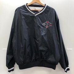 Sport-tek スタジャン ヴィンテージ Vネック ナイロンジャケット ナイロンプルオーバー 90’s CHINA製 メンズ L 90年代 ブラック