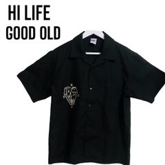 HIGH LIFE GOOD OLD オープンシャツ ブラック M ワークシャツ バイカー ハーレー フリスコ チョッパー  1点物 バイク