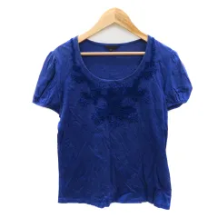 TO BE CHIC】装飾付き半袖ニット サイズII（）