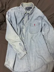 ポロ ビッグ シャツ Big Shirts デニム レッドポニー M サイズ