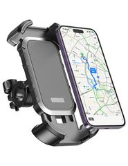 【新着商品】車用スマホホルダー，片手操作、自転車 スマホホルダー， 360度回転、自転車 Mrrihand 携帯ホルダー，自由調節、落下防止、振動吸収 耐久性、4.7－6.6インチに対応
