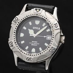 マルマン社 ORCA ダイバー 200M クオーツ 腕時計 日本製 美品 稼働