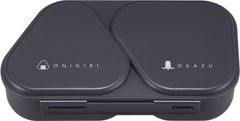 オーエスケー OSK 弁当箱 おにぎり ランチケース(大) 大きめ BIGサイズ 625ml ブラック LS-16