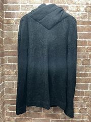 JULIUS FW15-16 Collection [sphere;] 517CUM21 ユリウス パッティングフーデットカットソー プルオーバーパーカー リング糸 パイル地 ウール アルパカ ジャージ ブラック _67