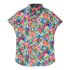 サイズ：L CALLAWAY キャロウェイ  半袖ポロシャツ 花柄 ホワイト系 [240101492102] ゴルフウェア レディース ストスト