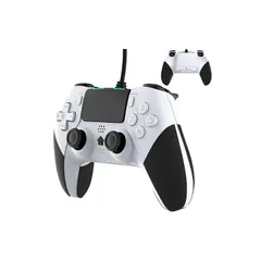 Elnicec P4 コントローラー 有線 背面ボタン付き [2025年最新バージョン] p4 ゲームパッド TURBO連射機能 ジャイロセンサー機能 HD振動 人間工学 USB接続 システム対応 高耐久ボタン 全バージョン PC/P3/P4対応 日本語取 1