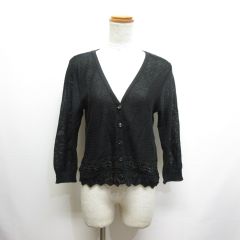 フォクシー FOXEY ニット カットソー 長袖 プルオーバー 40 ライトブルー 36301 /NQ レディース 中古】フォクシー FOXEY ニット カットソー 長袖 プルオーバー