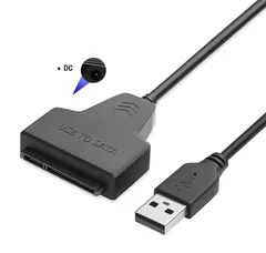 SATA USB 2.0 変換アダプター 2.5 3.5インチ SSD/HDD用 SATAケーブル SATA3 コンバーター USB2.0 SSD/HDD 外付け 変換 コネクタ ハードディスク ポータブル ka10000a064