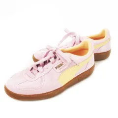 プーマ PUMA PALERMO スニーカー レースアップ スエード ローカット ロゴ 23.5cm ピンク 396463-06 /CK3 ■GY19