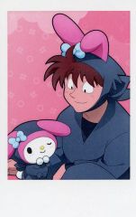 土井半助×マイメロディ(ホログラム) 　AMOCAFE 第二弾 推しパシャカード 土井半助×マイメロディ(ホログラム) AMOCAFE 第二弾 推しパシャカード