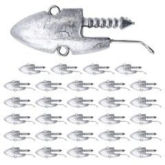 ジグヘッド 釣り ジグヘッドワーム ルアー 重り ワーム バス釣り シーバス チニング ヒラメ アルカリシャッド 28g 30個
