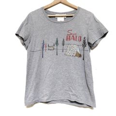 REMI RELIEF(レミ レリーフ) 半袖Tシャツ サイズＦ F レディース - グレー×レッド×マルチ クルーネック