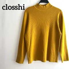 closshi 3L 長袖　ニット　薄手　トップス　イエロー　黄色　クロッシー