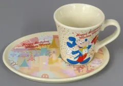 【中古】食器 ミッキーマウス(誕生日2022) マグカップ＆プレート 「ディズニー」 東京ディズニーリゾート限定