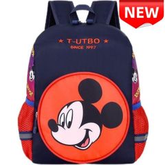 ✨新品✨ ミッキーマウス キッズリュック 通気性抜群 A4サイズ収納可 ネイビー 子供用 幼稚園 保育園 カバン 通園バッグ 軽量 大容量 撥水加工 キッズリュック 長持ち