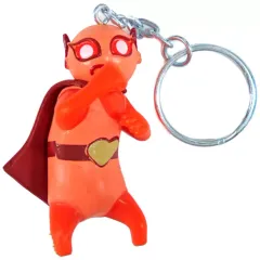 【中古】キーホルダー 02.レッド(レスラー風) 「GANG BEASTS -ギャングビースト- キーホルダー」