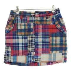 サイズ：S ROSASEN ロサーセン  裏起毛 中綿スカート チェック柄 ネイビー系 [240101462275] ゴルフウェア レディース ストスト