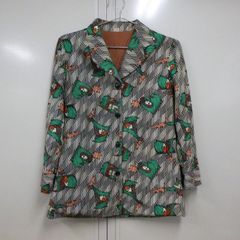 総柄 シャツ 90's 海賊 ジャケット 個性派 併売
