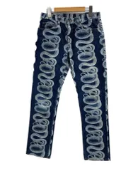 ヒステリックグラマー HYSTERIC GLAMOUR HYSTERICS ヒステリックス 90s～ スネークプリント スネークループペイント デニムパンツ ジーンズ 3AP-2854 デニム ネイビー Lサイズ 101MB-527
