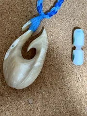 手作 ネックレス 原鉱ターコイズ×純銀 一点物 ギフトに 奇跡の山