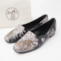 □美品□HERMES エルメス パンプス サイズ35 1/2 フラットシューズ 