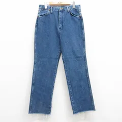 W31/古着 ラングラー ジーンズ メンズ コットン 紺 ネイビー デニム 25apr16 中古 ボトムス ジーパン Gパン ロング パンツ