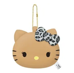 ハローキティ ぬいぐるみミラー 日焼けキティ レオパード 