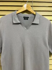 マッシモ・トゥッティ メンズ ココアブラウン Cara ショートスリーブニット t シャツ L