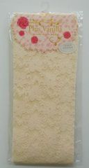 PLUS VANILLA プラスバニラ ハイソックス 23～25cm アイボリー 総レース 未使用 bhndu a202h0507