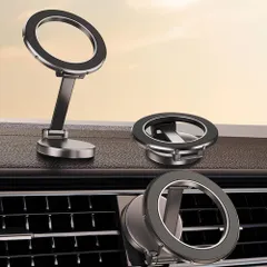 片手操作 0.1秒吸着 360°自由回転 安定性 落ちない スマホホルダー 折りたたみ式 スマホホルダー 取付簡単 カー用品 車載 スマホスタンド スマホスタンド 車 電波干渉なし 車 マグセーフ magsafe 車載 車用品 22つN55超強力磁石 便利グッ