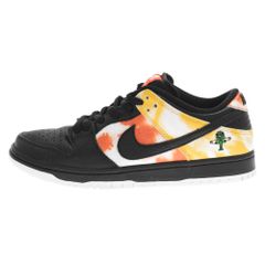 NIKE SB (ナイキエスビー) DUNK LOW PRO QS Raygan Tie Dye Black BQ6832-001 ダンクロー ロズウェルレイガンズ ローカットスニーカー US7.5/25.5cm ブラック/オレンジ/イエロー