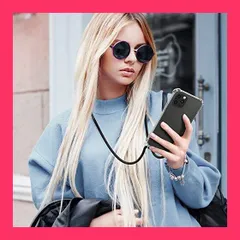 【スタッフおすすめ！】kwmobile スマホショルダー 対応: Apple iPhone 12 Pro Max ケース - ショルダー クリア TPU カバー ストラップ付き - 肩掛け 首掛け 耐衝撃