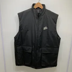 Kutir クティール スタンドネックビッグポケットベスト Lサイズ ブラック KT323013BW 胸ロゴワンポイント