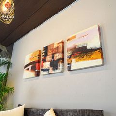 絵画 インテリア アートパネル 3枚 抽象画 モダン 北欧 壁掛け 玄関 おしゃれ アート 絵 大型 大きい アジアン バリ 40×40 (49)