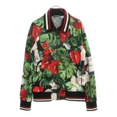 DOLCE & GABBANA (ドルチェアンドガッバーナ) アンスリウム フラワープリント ジップアップジャケット ブルゾン マルチ G9OX8T/FS77Lのサムネイル