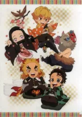 【中古】クリアファイル 集合 節分描き下ろしA4クリアファイル 「鬼滅の刃 節分イベント」