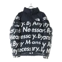 SUPREME (シュプリーム) ×THE NORTH FACE 15AW ANY MEANS NUPTSE JACKET ザノースフェイス エニー ミーンズ ヌプシ ダウン ジャケット ブラック NF00CXK3