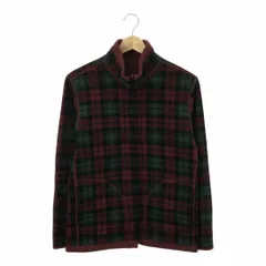 UNIQLO ユニクロ フリース ジャンパー アウター 長袖 ジップアップ カジュアル ポケット リバーシブル おしゃれ レディース レッド チェック S 送料無料 古着 リユ－ズ