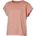 【新品】prince（プリンス）レディース ウィメンズ ゲームシャツ テニスウェア 半袖シャツ 吸水速乾 UPF50(ドライニット素材)　アプリコット WF4087-029