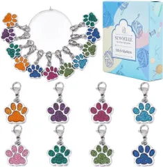 16個8色　猫　チャーム　ネコ　カニカン　ステッチ　マーカー　チャーム　ねこ