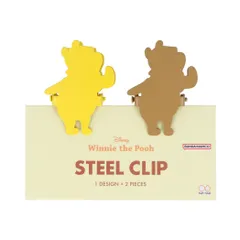 【メール便】くまのプーさん クリップ スチールクリップ New Life Collection サンスター文具 事務用品 文房具 キャラクター グッズ 