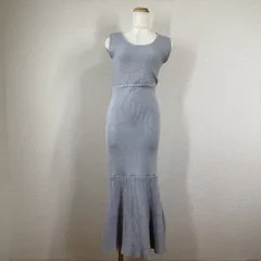 美品【ダズリン】ワンピース　dazzlin　グレー　F　レイヤード ロング ストレッチ マーメイド 2021aw　Y2K　フェアリーグランジ