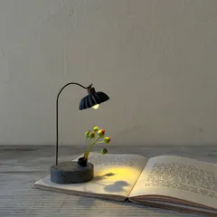 ハンドメイド照明　モールドランプ　豆電球アンティーク　アンティーク風電池ライト