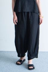 fog linen work エレンパンツ　ブラック /  ブルーインディゴ