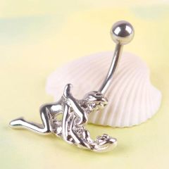 255：へそピアス 金属アレルギー対応 14G セクシー SEX バナナバーベル ボディピアス へそピ ボディピ シャフト10ｍｍ
