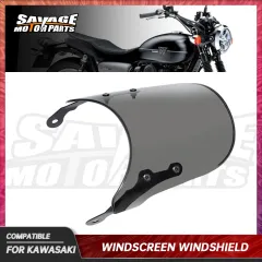 カワサキ W800 STREET W400 フロントスクリーン ウィンドシールド ZR250 ZR400 ZR550 ZR750 ZR-7 ER-5 バイク ウインディアンデフレクタ ウ
