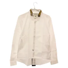 GUCCI (グッチ) COTTON DUKE SHIRT WITH TIGER デュークシャツ タイガーエンブロイダリー ロングスリーブ ドレスシャツ ホワイト 456706のサムネイル